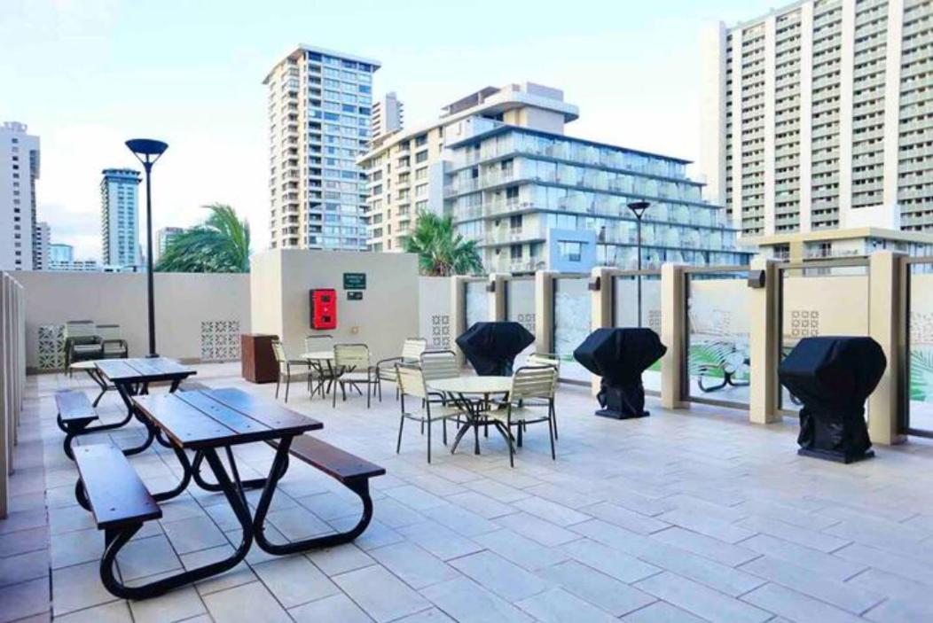 ホノルル1508- Heart Of Waikiki With Kitchen-Free Parking-King Bed-Corner Unitアパートメント エクステリア 写真